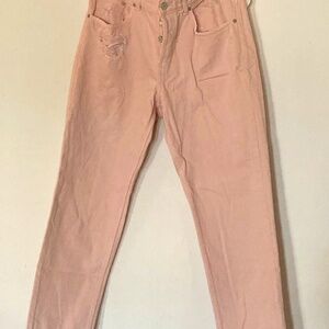 &Denim Boyfriend pink jeans waist 31"